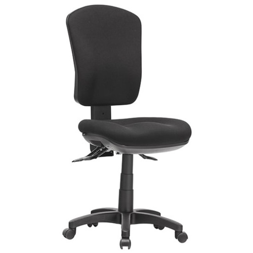 Aqua High Back Task Chair in Metro Black Fabric