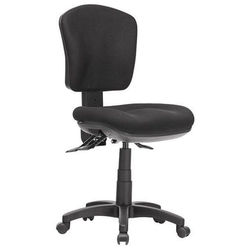 Aqua Low Back Task Chair in Metro Black Fabric