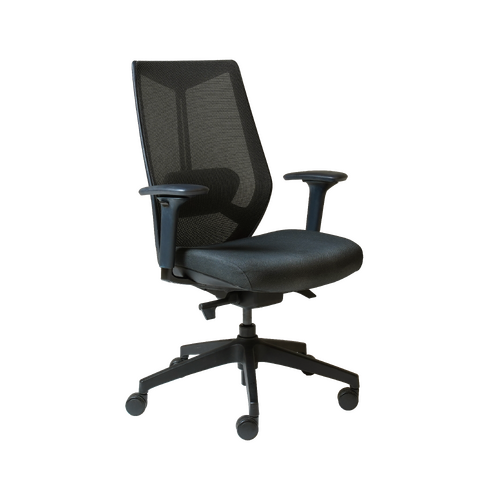 Arco Chair in Black Fabric