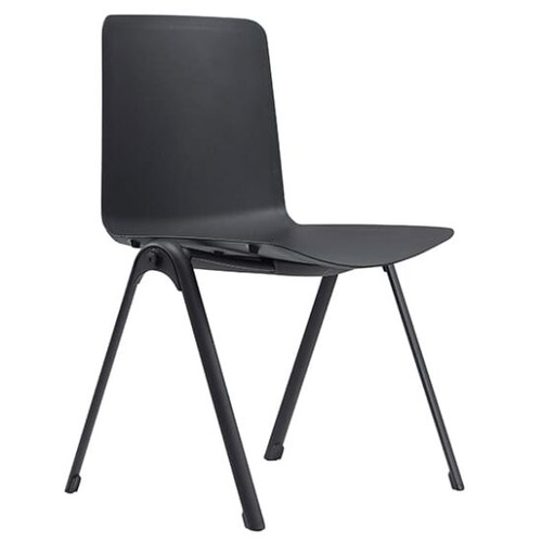 Aria Chair Without Arms in Black Plastic