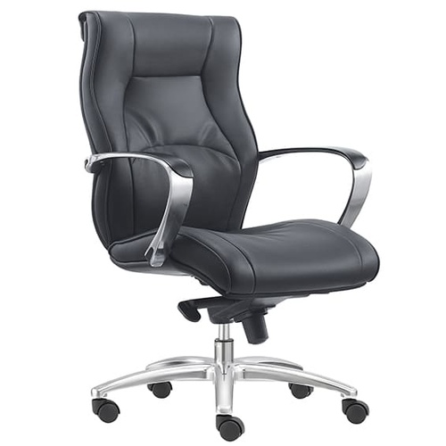 Camry Low Back Chair in Black PU