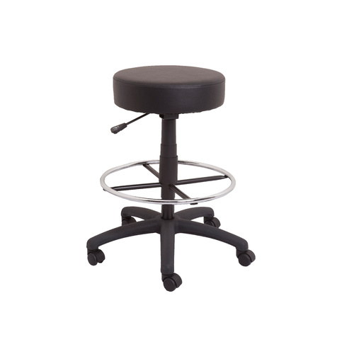 DS COUNTER Drafting Height Stool in Black PU