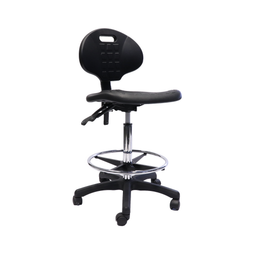 Rapidline Lab Stool in Black