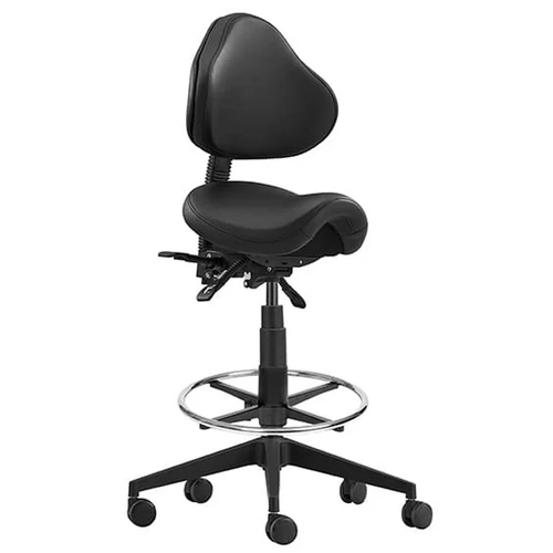 Stage Drafting Saddle Seat (265H) in Black PU