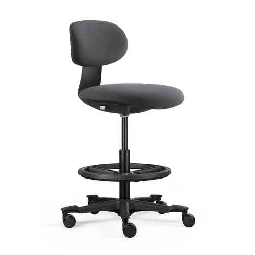 Yoyo Drafting Stool in Dark Grey